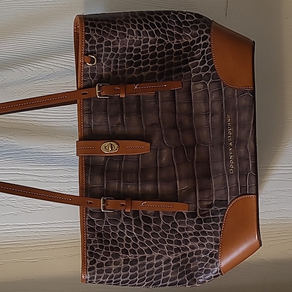 Dooney & Bourke brown leather tote